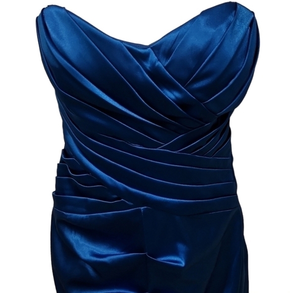 B Darlin Satin Cocktail Evening Prom Dress NWT - Picture 3 of 5